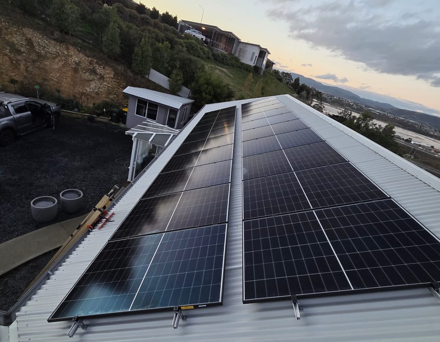 Solar installation in Tasmania